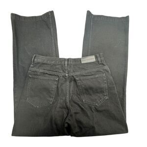 The Kooples Kristy Jeans Womens Size 28 Black Denim Stretch Wide Leg Straight